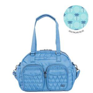 Lug Jumper 2 Carry-All Tote Coastal Blue Quilted Hearts